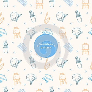 Seamless patterns with tools for artists